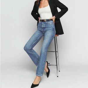 Reformation Cynthia Straight Leg Jeans